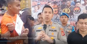 AKSI PELAKU BEGAL DI BATUTULIS DIGAGALKAN PETUGAS DENGAN TIMAH PANAS