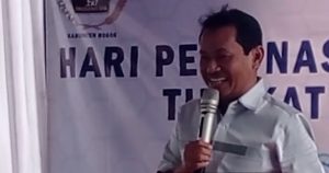 MANTAN BUPATI BOGOR, RACHMAT YASSIN HADIRI HPN ke 77