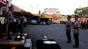KAPOLRES SUKABUMI KOTA PIMPIN SERAH TERIMA JABATAN (SERTIJAB)