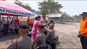 KAPOLRES SUKABUMI GELAR TRADISI PEMBARETAN