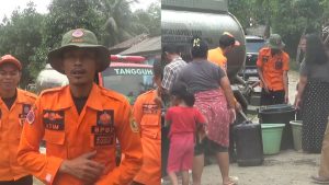 BPBD KAB.BOGOR DIDISTRIBUSIKAN AIR BERSIH DI DESA