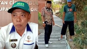JALAN PENGHUBUNG DUA DESA SEGARA DI BANGUN
