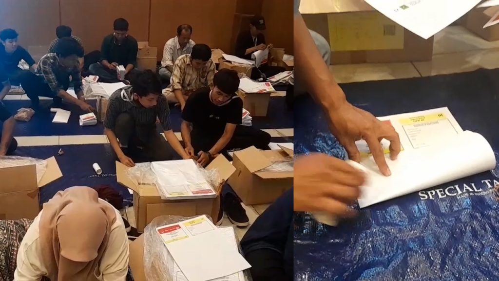 KPU KOTA BOGOR MENGAWALI TAHAP SORTIR DAN LIPAT SURAT SUARA