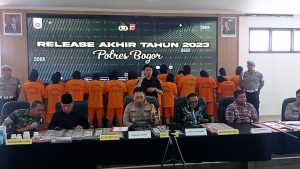 POLRES BOGOR GELAR PRES REALESE 2023