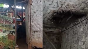 Janda Tiga Anak Huni Rumah Bilik Terancam Ambruk