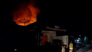 Kantor bank BRI Sukabumi Dini Hari Tadi Ludes Terbakar, 3 Unit Damkar di Kerahkan