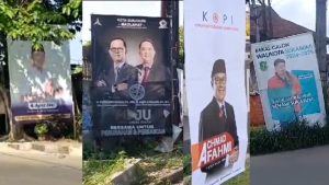 Marak Baligho Liar Bacalon Walikota Bawaslu Belum Ada Kewenangan Penertiban