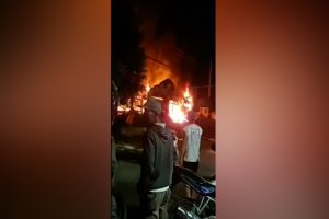 Sebuah Kios  Ludes Terbakar Di Jonggol