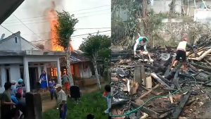 Tiga Rumah Di Sukamanis Ludes Terbakar
