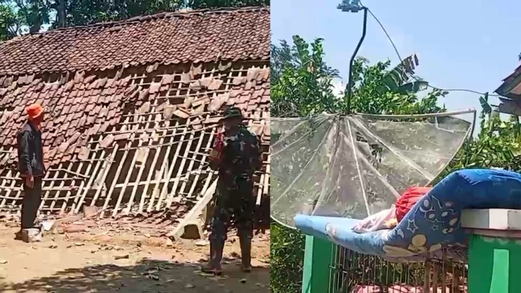 59 RUMAH DI WARUNGKIARA RUSAK DITERJANG HUJAN ANGIN