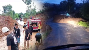 Akses Jalan Lengkong – Cijaksa Kabupaten Sukabumi Kembali Normal