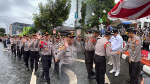 2.243 Siswa Polri Resmi Berpamitan Di Plaza Balaikota Sukabumi
