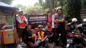 relawan sahajo, salurkan bantuan untuk korban banjir sukabumi