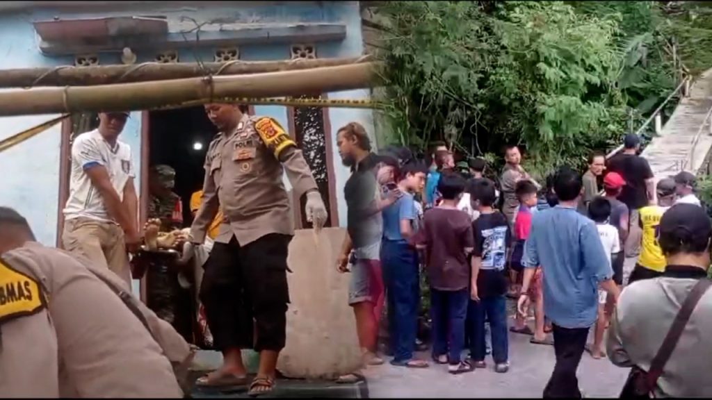 warga pagelaran digegerkan mayat belumuran darah