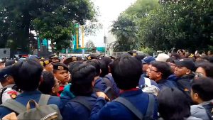 100 Hari Kerja Mahasiswa di Kota Bogor Demo Kebijakan Prabowo Gibran
