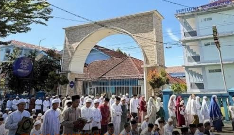 Ribuan warga muhammadiyah kota sukabumi shalat ied di kampus muhammadiyah