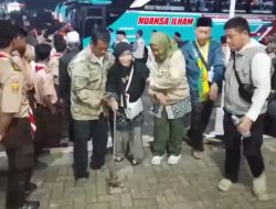 Pemulangan Jamaah Haji, Kloter 13 Tiba di Asrama Haji Sukabumi