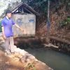 Air Kolam di Cibadung Mendadak Berubah Merah