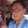 Wakil Wali Kota Yogyakarta, Wawan Harmawan, memberikan keterangan kepada awak media usai menghadiri pembukaan SMEXPO 2026 di Pasar Ngasem, Yogyakarta, Jumat (2/10/2026). (Foto : Edwin Suwandana)