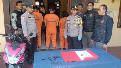 Tiga Terduga Pelaku Curanmor Ditangkap Polsek Jampangkulon, Satu Diduga Penadah